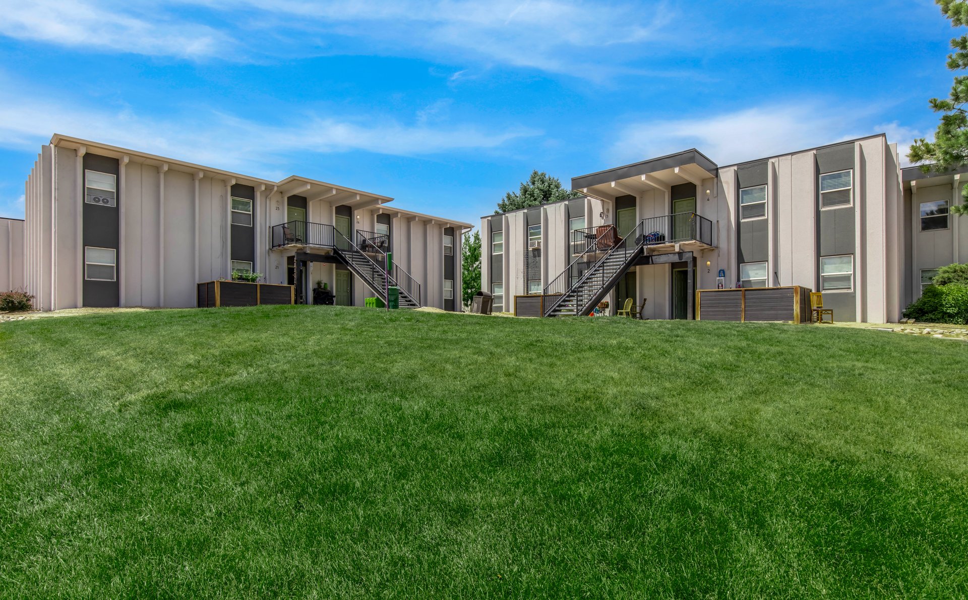a large lawn in front of a house