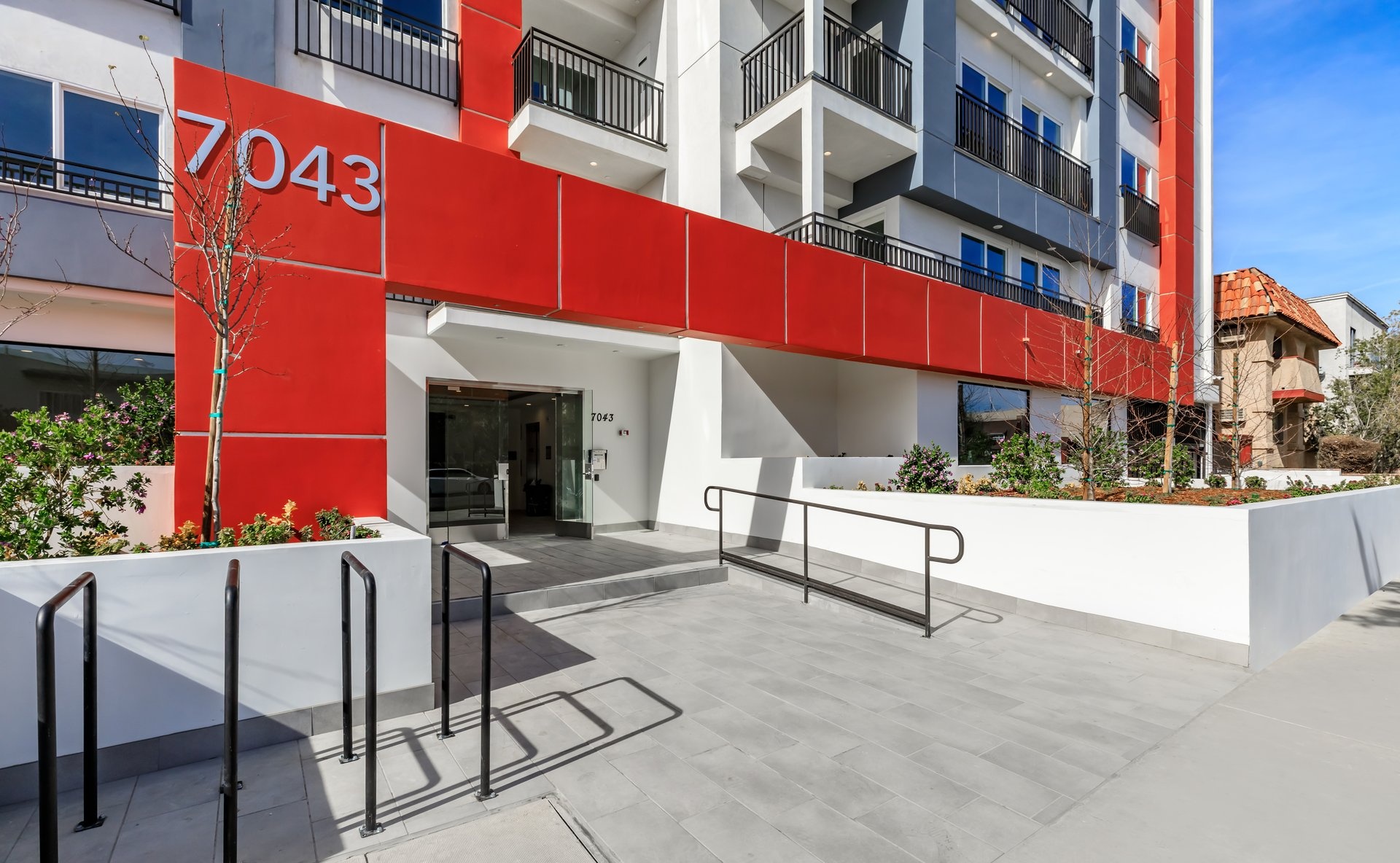 a person standing in front of a building