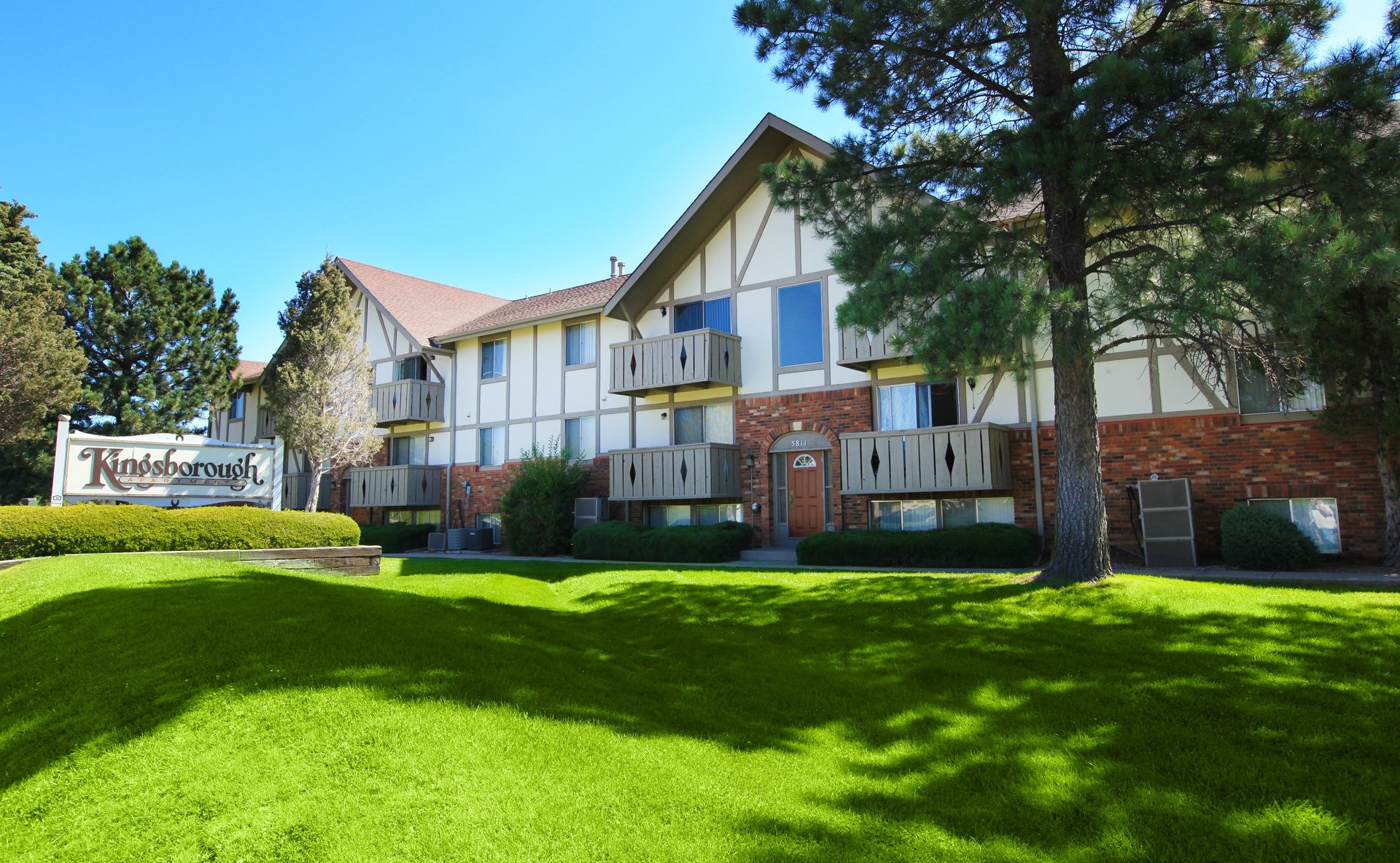 a large lawn in front of a house