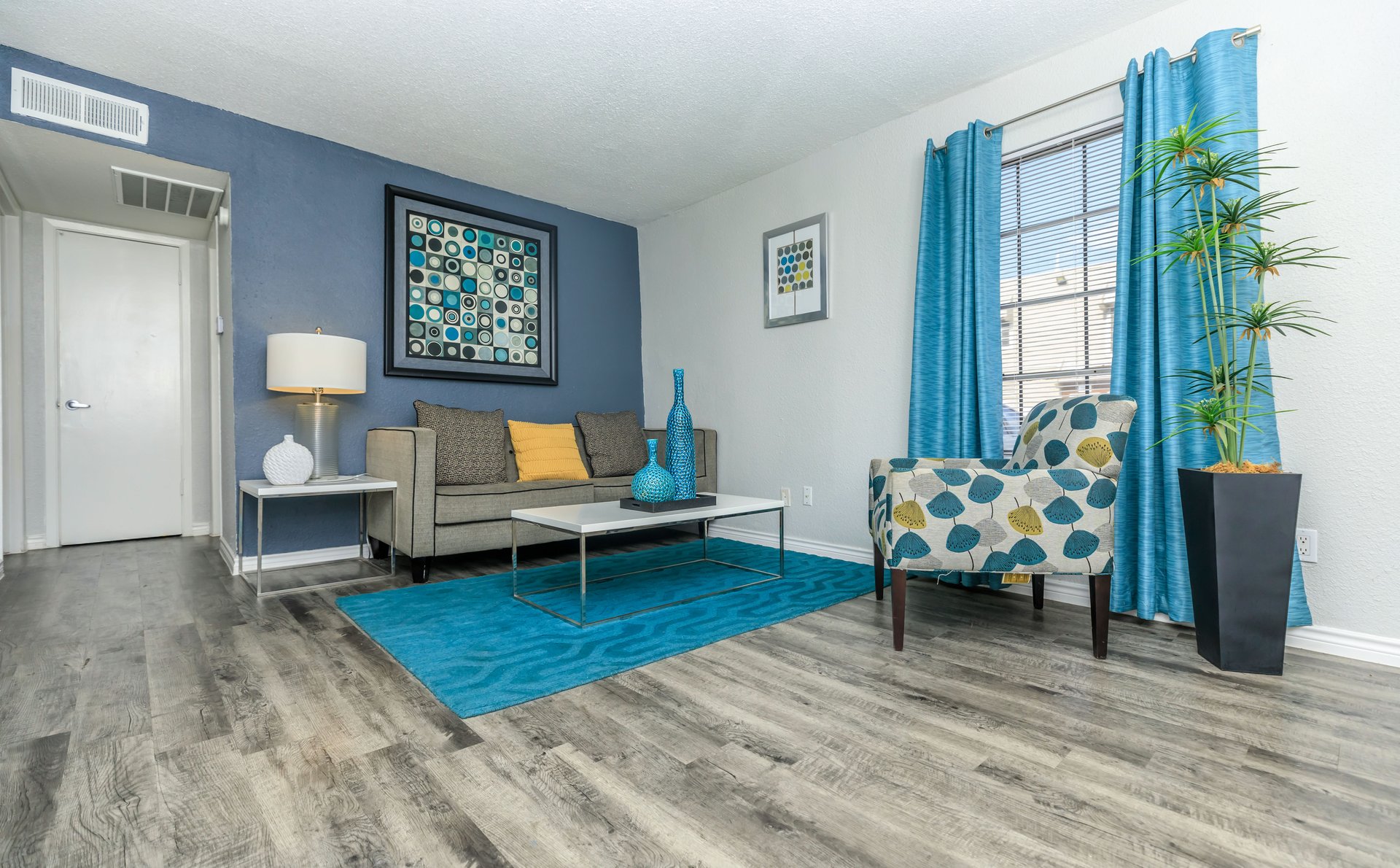 a room with a wooden floor