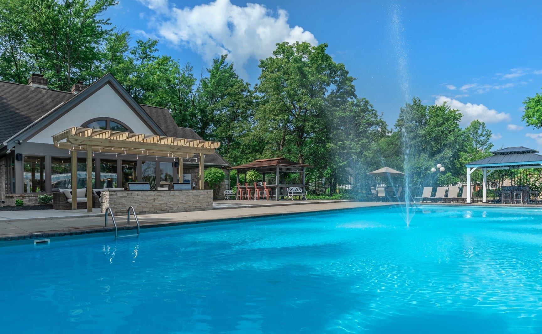 a large pool of water