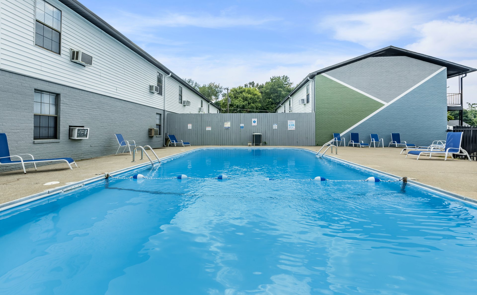 a large pool of water