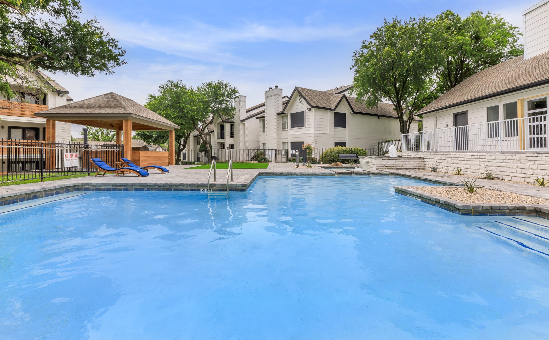 a large pool of water