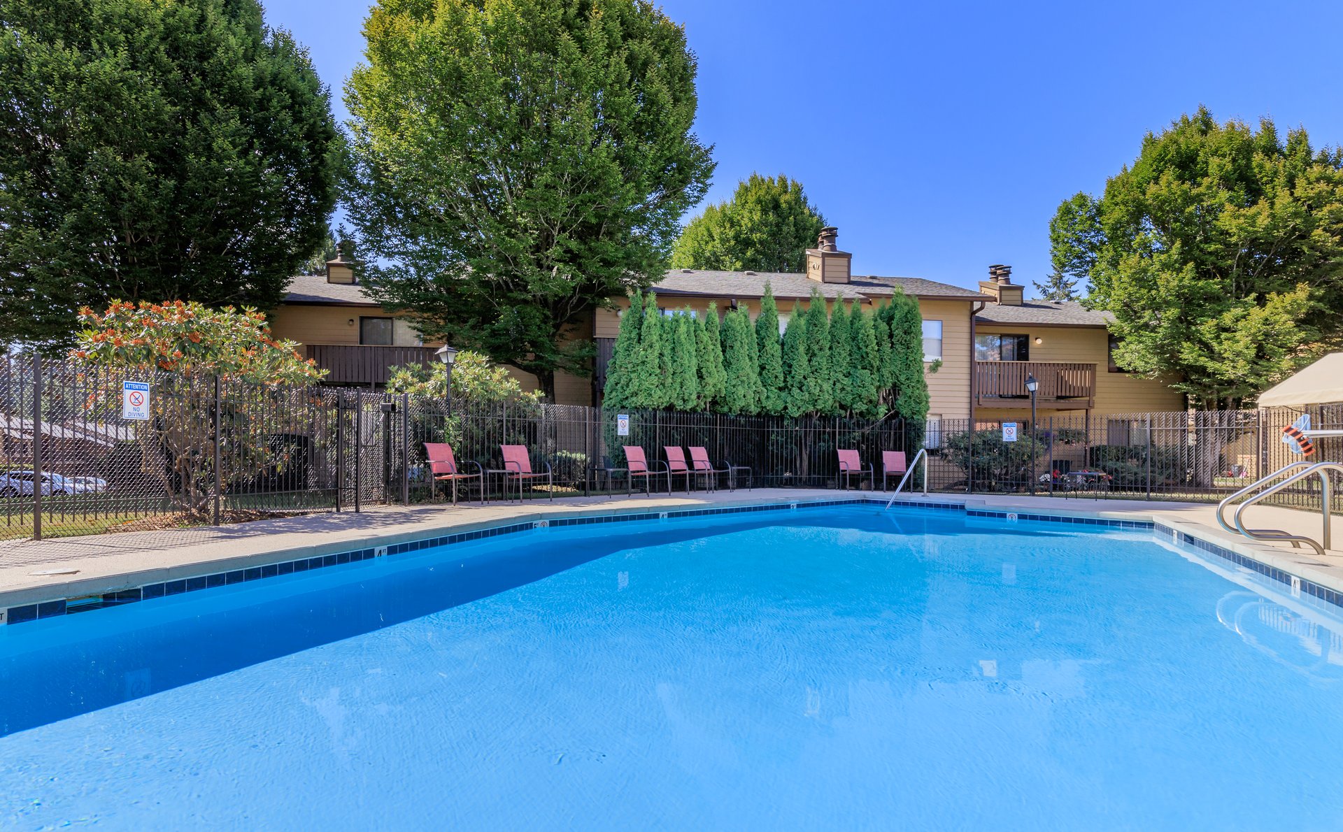 a large pool of water